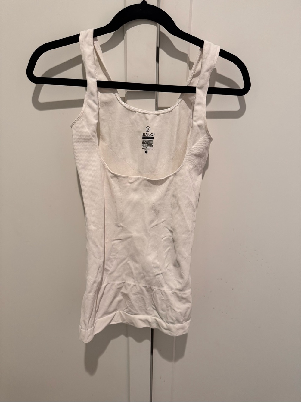 Blanqi Maternity Postpartum Nursing Everyday White Ribbed Tank Top size medium